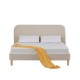 Κρεβάτι διπλό Nextdeco Manila beige 160x200xY87εκ.