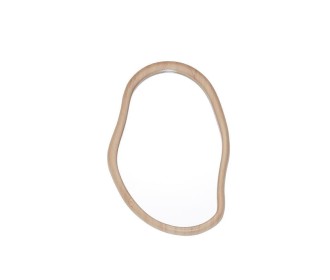 Καθρέφτης επιτοίχιος Nextdeco 77x52εκ. πλαίσιο MDF - PVC φυσικό χρώμα Καθρέφτης επιτοίχιος Nextdeco 77x52εκ. πλαίσιο MDF - PVC φυσικό χρώμα