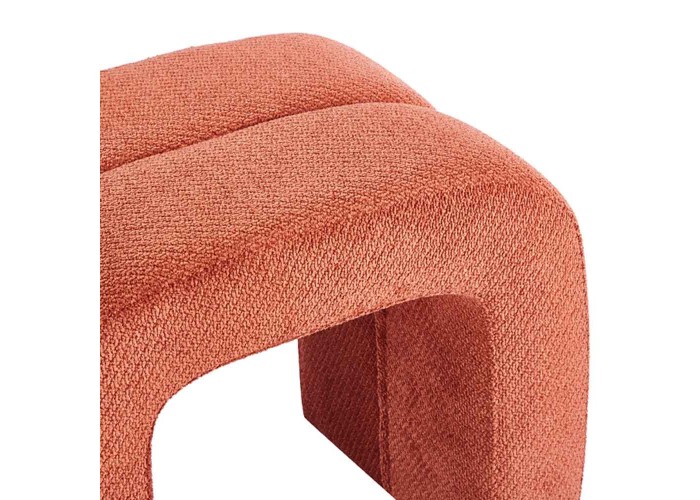 Σκαμπό Nextdeco καφέ βελούδινο ύφασμα Υ47xM55xΠ36εκ.