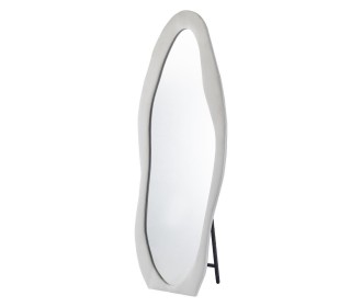 Καθρέφτης ολόσωμος Nextdeco λευκός βελούδινο πλαίσιο 160x60εκ. οβάλ