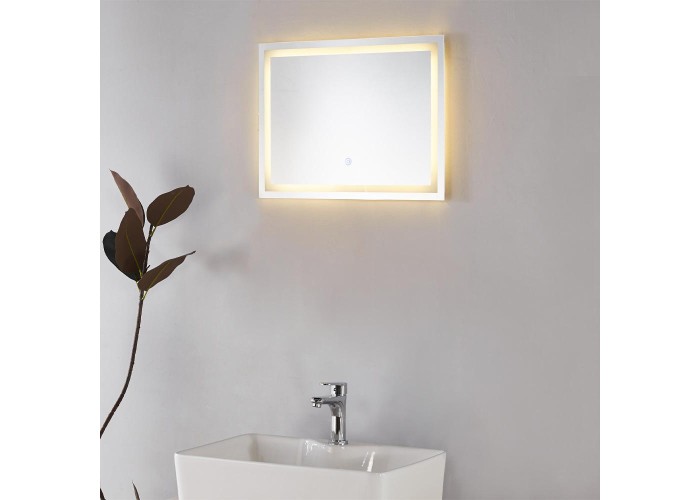 Καθρέφτης επιτοίχιος Nextdeco LED ορθογώνιος 58x43εκ.