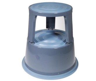 Μεταλλικό σκαμπό-σκαλοπάτι με ρόδες, ανοιχτό γκρι Υ43xØ29x45εκ. Μεταλλικό σκαμπό-σκαλοπάτι με ρόδες, ανοιχτό γκρι Υ43xØ29x45εκ.