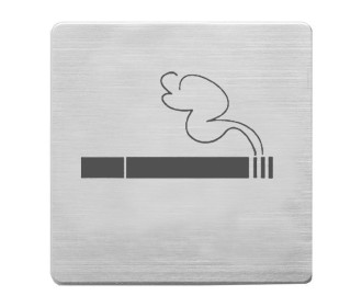 Alco πινακίδα inox επιτρέπεται το κάπνισμα