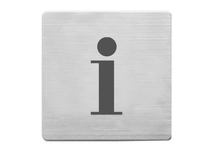 Alco πινακίδα inox πληροφορίες Alco πινακίδα inox πληροφορίες