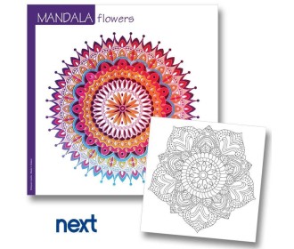 Νext μπλοκ ζωγραφικής mandala flowers 36φ 120γρ.23x23εκ. Νext μπλοκ ζωγραφικής mandala flowers 36φ 120γρ.23x23εκ.