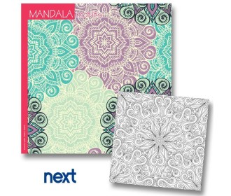 Νext μπλοκ ζωγραφικής mandala motifs 36φ. 120γρ. 23x23εκ Νext μπλοκ ζωγραφικής mandala motifs 36φ. 120γρ. 23x23εκ