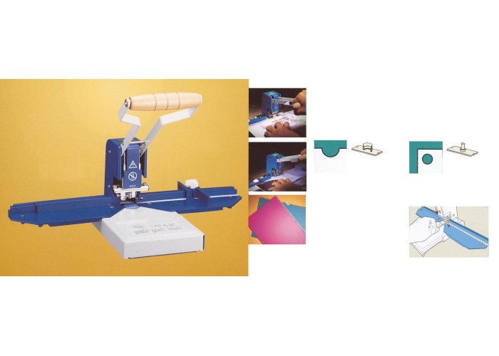 Μηχανή κοπής ημικυκλίου ημερολογίου - τρυπιτικό μιας τρύπας - γωνιοκόπος Μηχανή κοπής ημικυκλίου ημερολογίου - τρυπιτικό μιας τρύπας - γωνιοκόπος