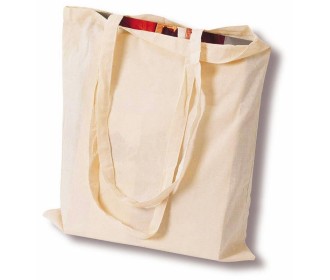 Τσάντα βαμβακερή μακρύ χερούλι Υ42x38εκ. Δυνατότητα εκτύπωσης