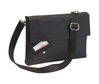 Τσάντα ταχυδρόμου μαύρη 26x22x4εκ. Τσάντα ταχυδρόμου μαύρη 26x22x4εκ.