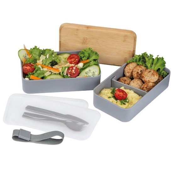 Lunch Box eco με σετ μαχαιροπίρουνα 18,6x10,6x9,8εκ. Lunch Box eco με σετ μαχαιροπίρουνα 18,6x10,6x9,8εκ.