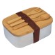 Lunch Box μεταλλικό eco με σετ μαχαιροπίρουνα 18x13x7,2εκ. Lunch Box μεταλλικό eco με σετ μαχαιροπίρουνα 18x13x7,2εκ.