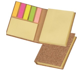 Μπλοκ από φελλό eco με χαρτάκια σημειώσεων και σελιδοδείκτες 8x10,5x1,8εκ. Μπλοκ από φελλό eco με χαρτάκια σημειώσεων και σελιδοδείκτες 8x10,5x1,8εκ.