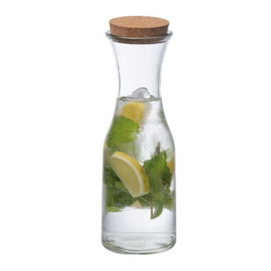 Καράφα γυάλινη 1000ml με πώμα από φελλό 9,5x28,2εκ. Καράφα γυάλινη 1000ml με πώμα από φελλό 9,5x28,2εκ.