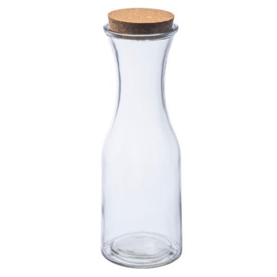 Καράφα γυάλινη 1000ml με πώμα από φελλό 9,5x28,2εκ. Καράφα γυάλινη 1000ml με πώμα από φελλό 9,5x28,2εκ.