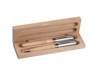 Σετ δύο στυλό πολυτελείας σε ξύλινη θήκη Σετ δύο στυλό πολυτελείας σε ξύλινη θήκη