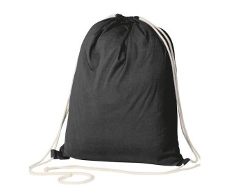 Τσάντα-πουγκί υφασμάτινη 100 % cotton μαύρη Υ52x40x3εκ. Δυνατότητα εκτύπωσης Τσάντα-πουγκί υφασμάτινη 100 % cotton μαύρη Υ52x40x3εκ. Δυνατότητα εκτύπωσης