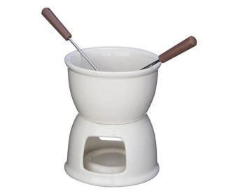 Σετ φοντύ σοκολάτας από πορσελάνη Ø12xΥ14εκ. Σετ φοντύ σοκολάτας από πορσελάνη Ø12xΥ14εκ.