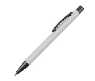 Στυλό πλαστικό λευκό με μεταλλικό κλιπ Υ14xØ1εκ. Δυνατότητα εκτύπωσης