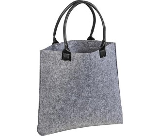 Τσάντα χειρός από τσόχα γκρι, με χερούλια δερματίνης Υ41,5x43,5x9εκ. Τσάντα χειρός από τσόχα γκρι, με χερούλια δερματίνης Υ41,5x43,5x9εκ.