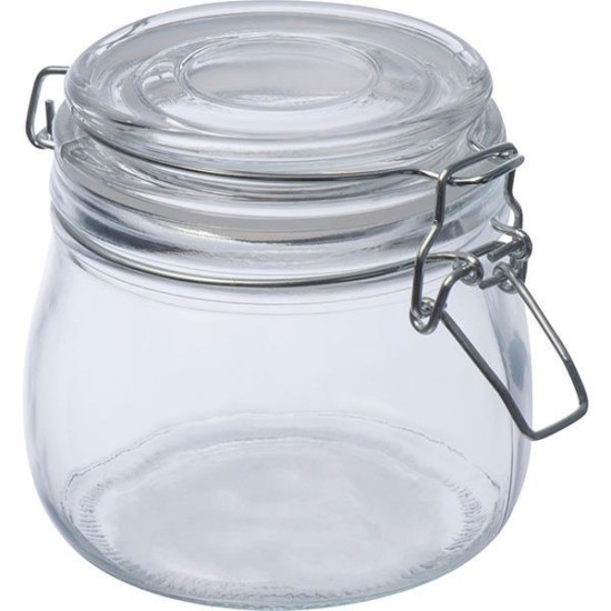 Δοχείο γυάλινο με αεροστεγές κλείσιμο 400 ml. Υ10,3xØ9,7εκ. Δοχείο γυάλινο με αεροστεγές κλείσιμο 400 ml. Υ10,3xØ9,7εκ.