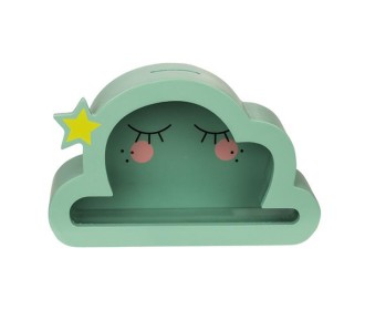 Κουμπαράς - κορνίζα ξύλινος «Νυσταγμένο σύννεφο» Υ18x5xØ17,5εκ. Κουμπαράς - κορνίζα ξύλινος «Νυσταγμένο σύννεφο» Υ18x5xØ17,5εκ.