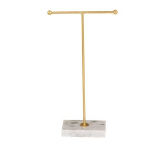 Θήκη οργάνωσης κοσμημάτων «Τ» χρυσή 12x5xΥ23εκ. Θήκη οργάνωσης κοσμημάτων «Τ» χρυσή 12x5xΥ23εκ.