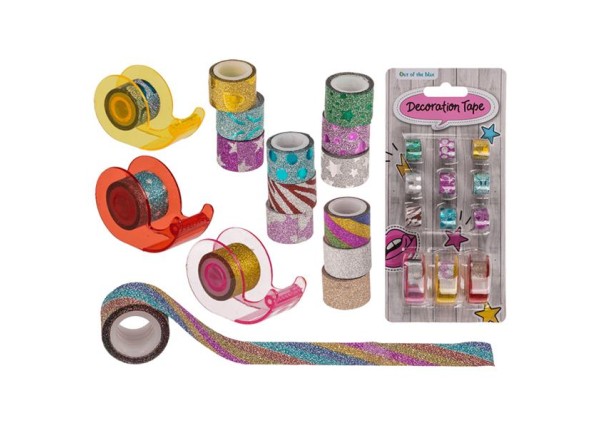 Αυτοκόλλητη χάρτινη ταινία κοκτέιλ 12 τεμαχίων με 3 βάσεις 1,3εκ x 1μ. η καθεμία Αυτοκόλλητη χάρτινη ταινία κοκτέιλ 12 τεμαχίων με 3 βάσεις 1,3εκ x 1μ. η καθεμία