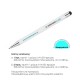 Στυλό - touch pen αλουμινίου άσπρο με μαύρη λεπτομέρεια Υ14,8xØ1εκ. Δυνατότητα εκτύπωσης