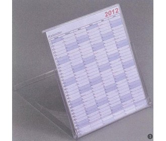 Βάση ημερολογίου πλέξι γκλας διάφανη 14,2x12,5x0.9εκ.