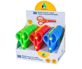 Adel ψαλίδι ανοξείδωτο με ασφάλεια Adel ψαλίδι ανοξείδωτο με ασφάλεια