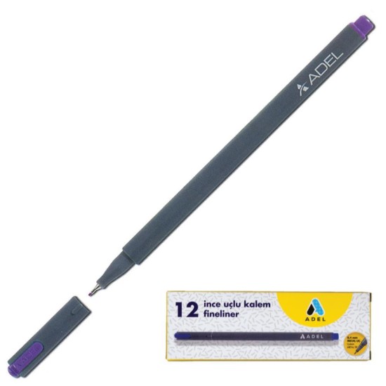 Adel μαρκαδόρος fineliner 0.4mm μωβ