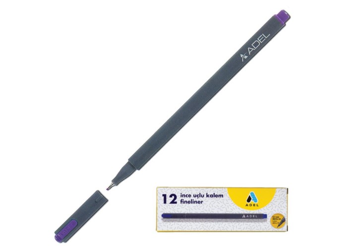 Adel μαρκαδόρος fineliner 0.4mm μωβ