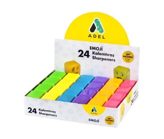 Adel ξύστρα Emoji διπλή ø7mm - ø12mm Adel ξύστρα Emoji διπλή ø7mm - ø12mm