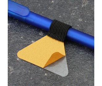 Στυλοθήκη λαστιχένια αυτοκόλλητη μαύρο 4.5x3εκ. Στυλοθήκη λαστιχένια αυτοκόλλητη μαύρο 4.5x3εκ.