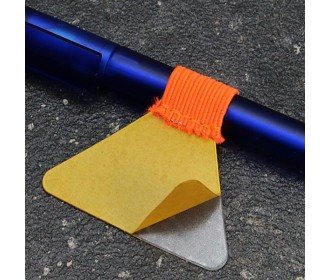 Στυλοθήκη λαστιχένια αυτοκόλλητη πορτοκαλί 4.5x3εκ. Στυλοθήκη λαστιχένια αυτοκόλλητη πορτοκαλί 4.5x3εκ.