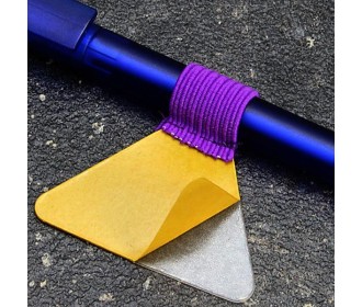 Στυλοθήκη λαστιχένια αυτοκόλλητη μωβ 4.5x3εκ. Στυλοθήκη λαστιχένια αυτοκόλλητη μωβ 4.5x3εκ.