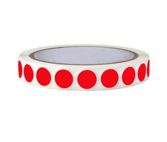 Ετικέτες αυτοκ.στρόγγυλες Ø13mm κόκκινες ρολλό 1000τεμ Ετικέτες αυτοκ.στρόγγυλες Ø13mm κόκκινες ρολλό 1000τεμ