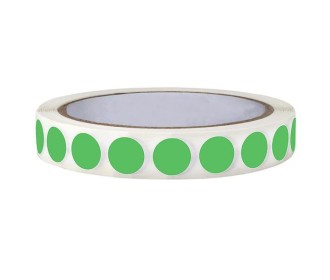 Ετικέτες αυτοκ.στρόγγυλες Ø13mm λαχανί ρολλό 1000τεμ Ετικέτες αυτοκ.στρόγγυλες Ø13mm λαχανί ρολλό 1000τεμ