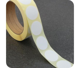 Ετικέτες αυτοκ.στρόγγυλες Ø20mm λευκές ρολλό 1000τεμ Ετικέτες αυτοκ.στρόγγυλες Ø20mm λευκές ρολλό 1000τεμ