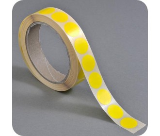 Ετικέτες αυτοκ.στρόγγυλες Ø20mm κίτρινες ρολλό 1000τεμ Ετικέτες αυτοκ.στρόγγυλες Ø20mm κίτρινες ρολλό 1000τεμ