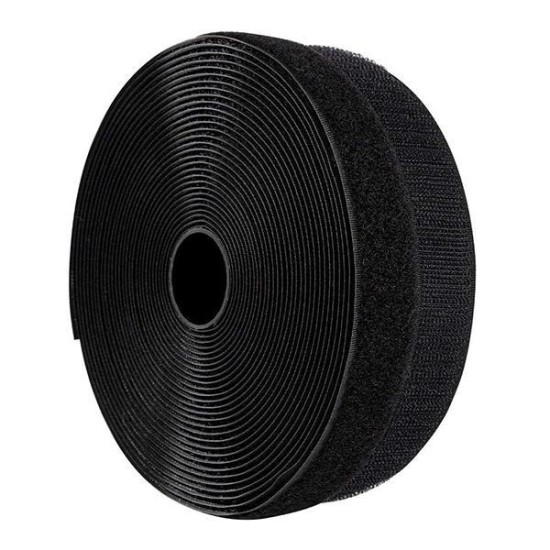 Velcro ταινία αυτοκόλλητη μαύρη,16mm, 25μέτρα Velcro ταινία αυτοκόλλητη μαύρη,16mm, 25μέτρα