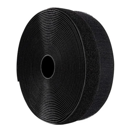 Velcro ταινία αυτοκόλλητη μαύρη,16mm, 25μέτρα