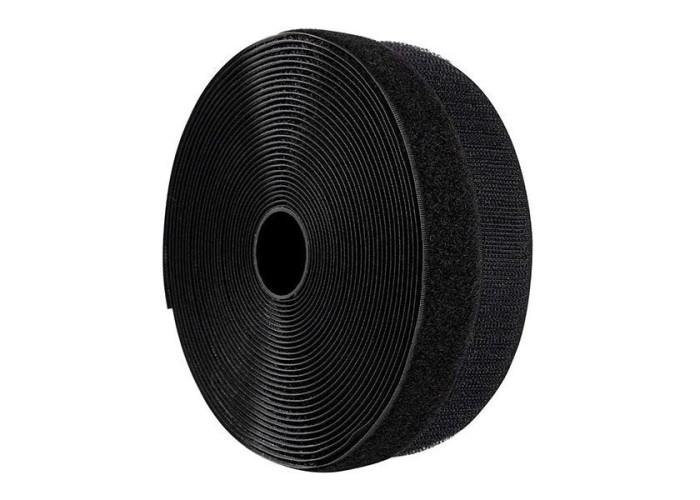 Velcro ταινία αυτοκόλλητη μαύρη,16mm, 25μέτρα