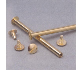 Βίδες χρυσές αρσενικές/θηλυκές για μενού 20χιλ. 100 ζεύγη