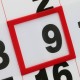 Σετ ημεροδείκτης πλαστικός 30εκ. για ημερολόγια τοίχου (50τεμ)