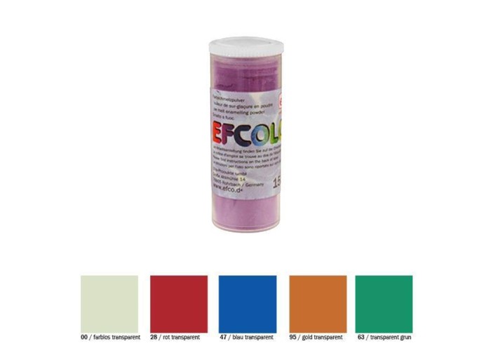 Efcolor filled σε σκόνη 5 χρώματα διαφανή