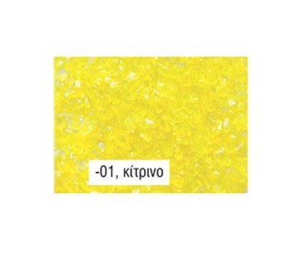 Διακοσμητικοί κρύσταλλοι κίτρινοι 4-10χιλ. Διακοσμητικοί κρύσταλλοι κίτρινοι 4-10χιλ.