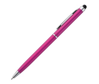 Στυλό- touch pen φουξ 13xØ0,6εκ. Δυνατότητα εκτύπωσης.