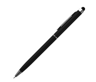 Στυλό- touch pen μαύρο 13xØ0,6εκ. Δυνατότητα εκτύπωσης.