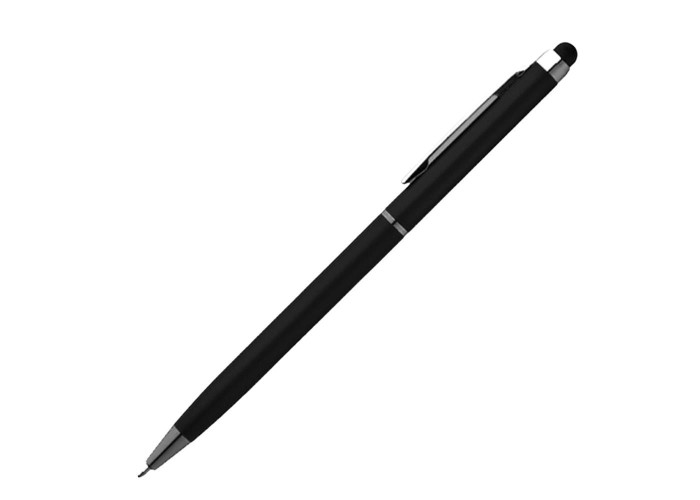 Στυλό- touch pen μαύρο 13xØ0,6εκ. Δυνατότητα εκτύπωσης.